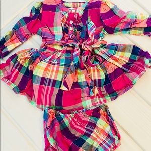 0-3 month girls Ralph Lauren dress and bloomers